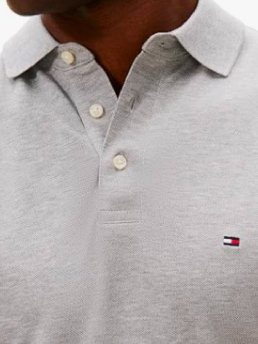 Tommy Hilfiger Grey Slim Fit Men's Shirt Size XXL